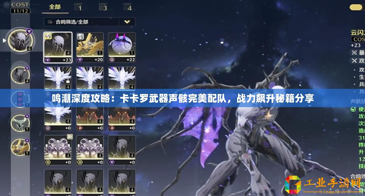 鳴潮深度攻略：卡卡羅武器聲骸完美配隊(duì)，戰(zhàn)力飆升秘籍分享