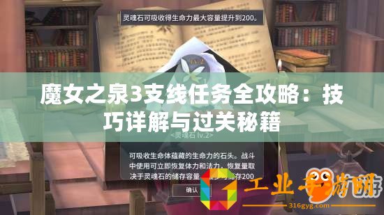 魔女之泉3支線任務(wù)全攻略：技巧詳解與過(guò)關(guān)秘籍