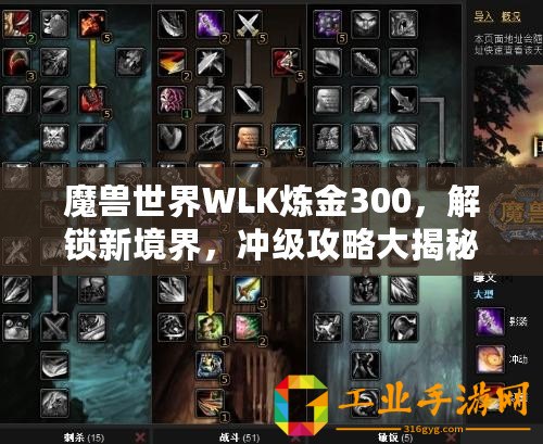 魔獸世界WLK煉金300，解鎖新境界，沖級攻略大揭秘！